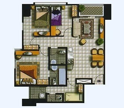 3 Br Floor Plan Thamrin Residence